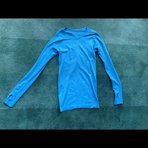 lululemon size 4 swiftly tech top light blue